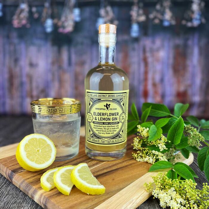 Elderflower and Lemon Gin Sipping Fox