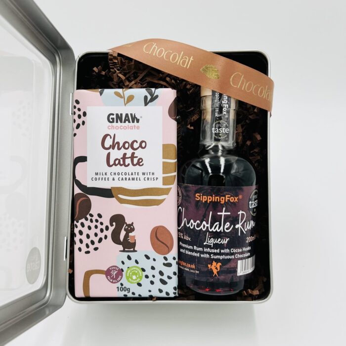 Chocolate Rum and Chocolate Tin